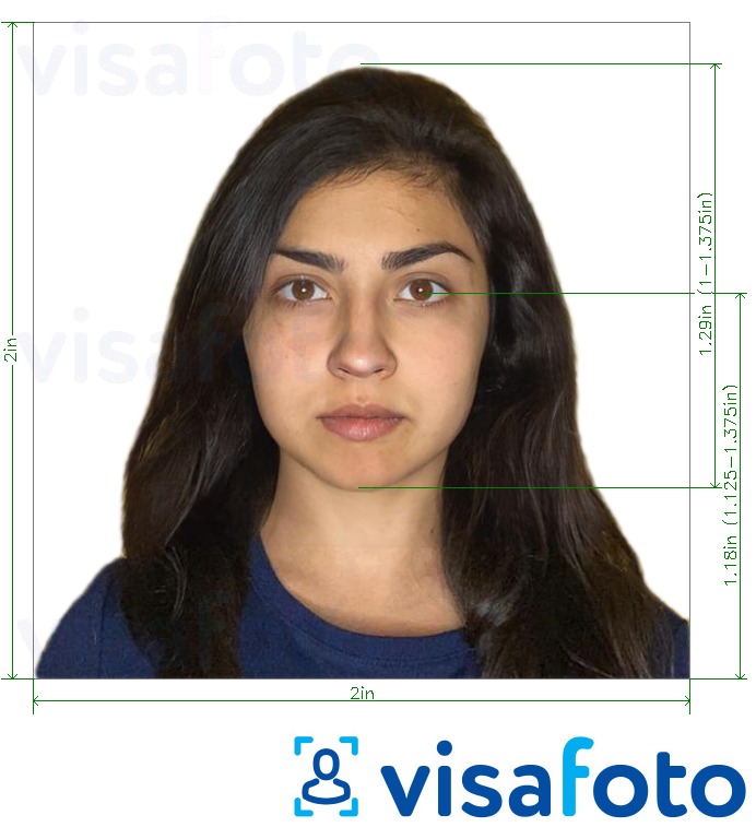 정확한 사이즈 크기의 이스라엘 여권 5x5cm, (2x2 in, 51x51 mm) 사진의 예