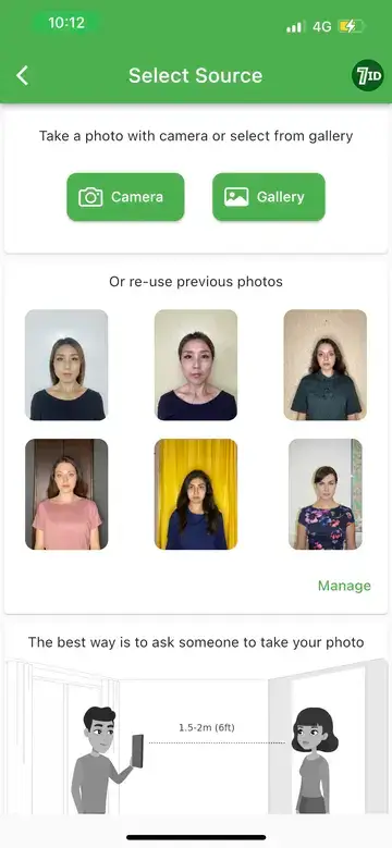 Aplikace 7ID: Japonský Visa Photo Maker